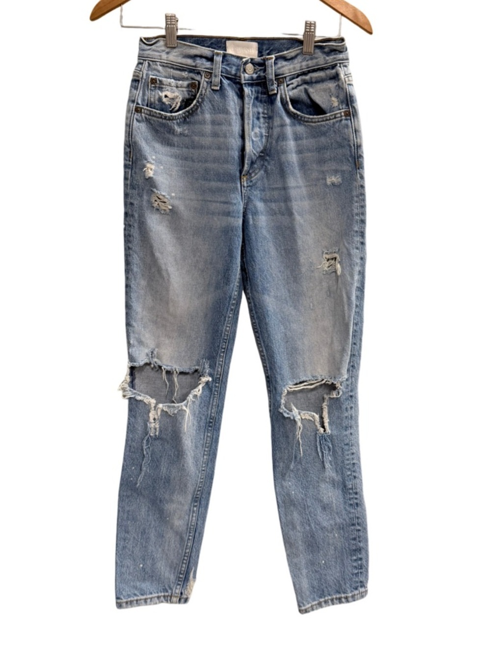 Boyish Billy Easy Rider Distressed Straight Leg Jeans Size 25 - Picture 2 of 13